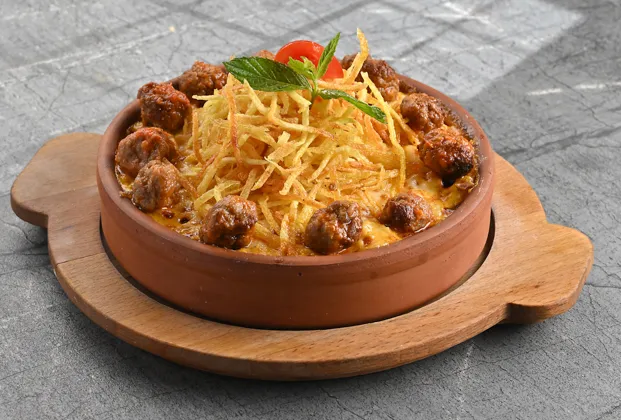 Mac and Cheese with Meatballs