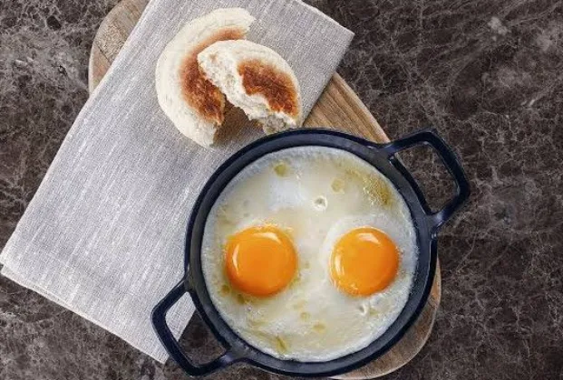 Sunny-side-up eggs