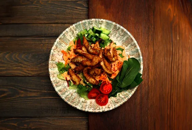 Crispy chicken salad