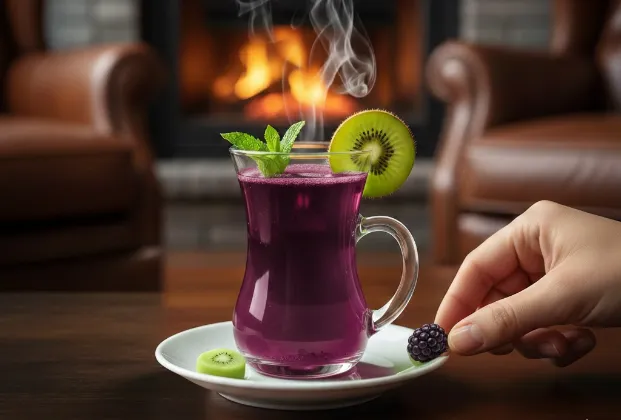Black mulberry-flavoured oralet