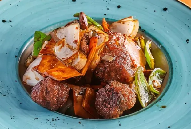 Chicken Teriyaki Almond Crispy