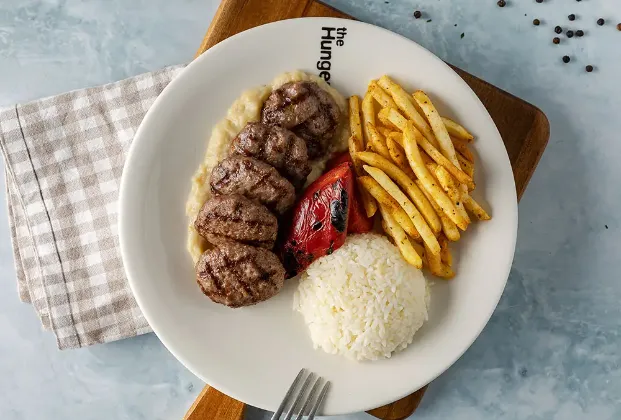 Grilled Meatballs with Beğendi