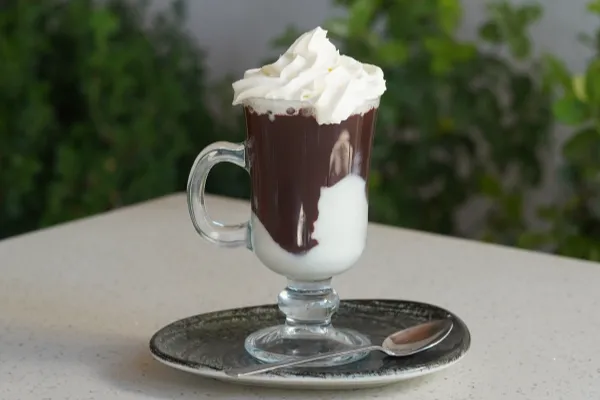 Hot Chocolate with Ice Cream