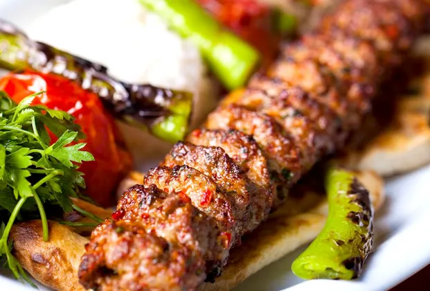 Adana kebab portion