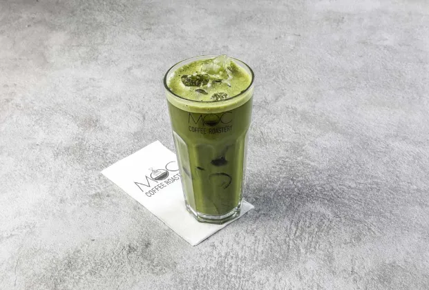 Iced vanilla matcha