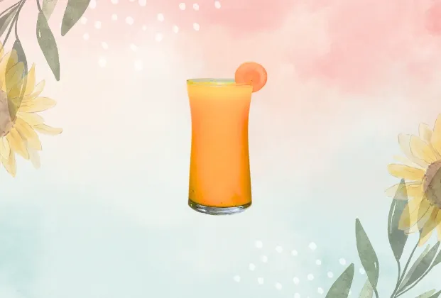 Cold-pressed carrot juice