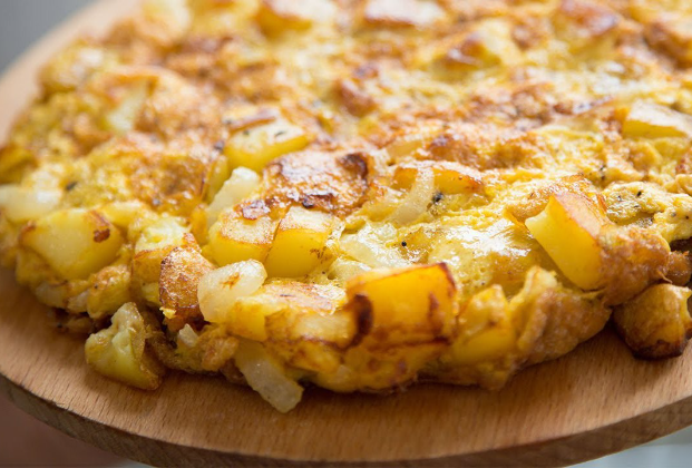 Potato and eggs