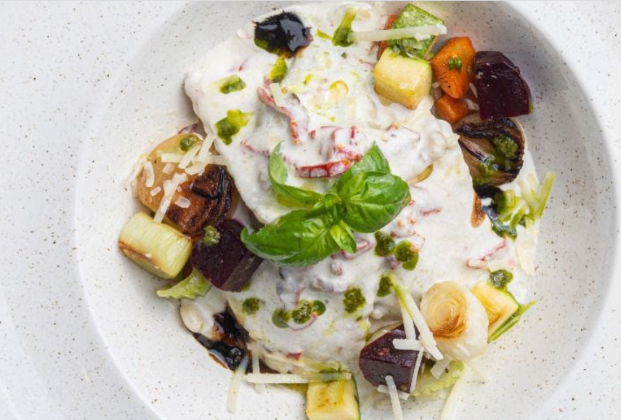 Five-cheese ravioli