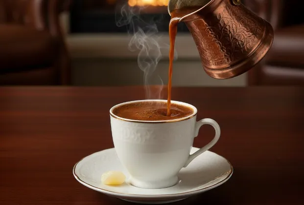 Mastic Turkish coffee