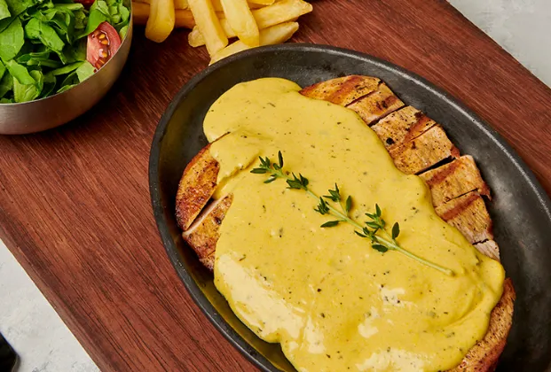 Schnitzel with Café de Paris Sauce