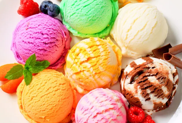 Scoop of ice cream