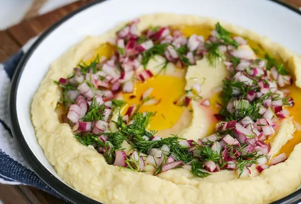 Fava bean purée