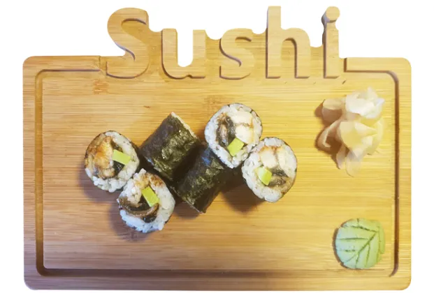 Smoked unagi maki roll