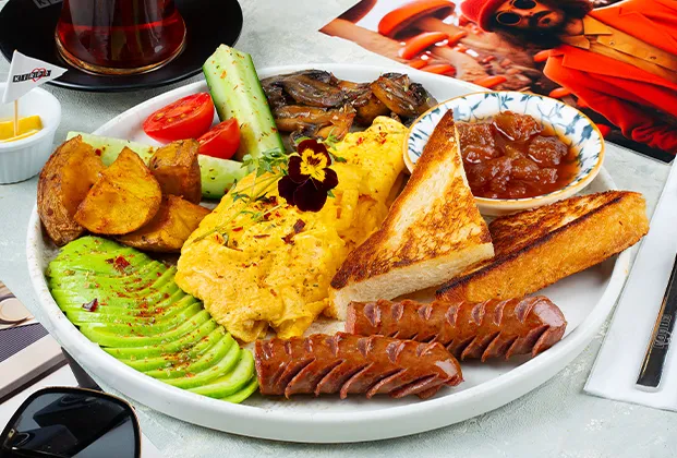 Grilled Frankfurter sausage
