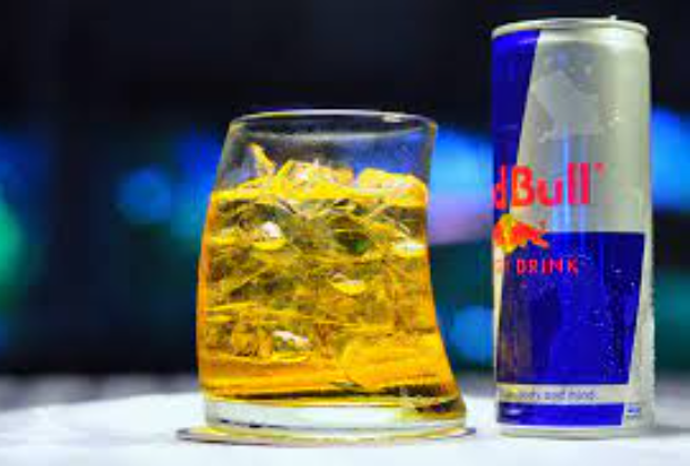 Local vodka Red Bull
