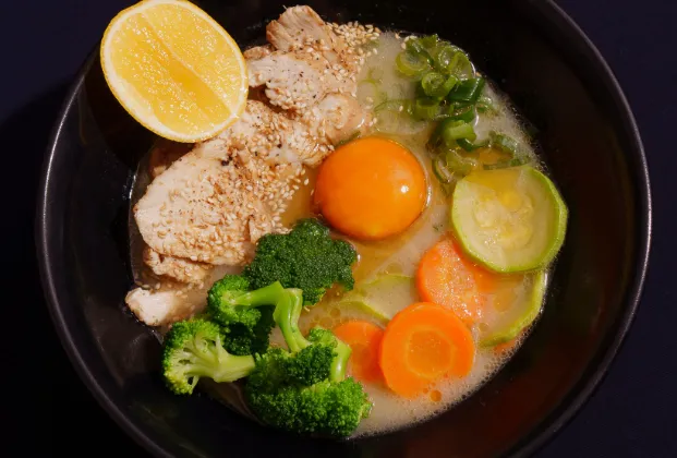 Soft chicken ramen