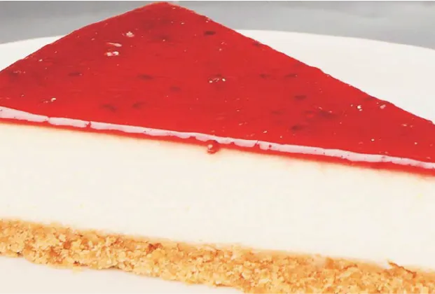 Homemade Italian-Style Raspberry Cheesecake