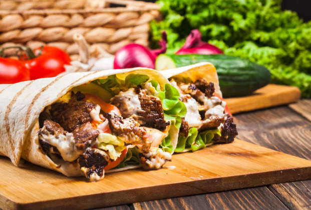 Chinese beef wrap