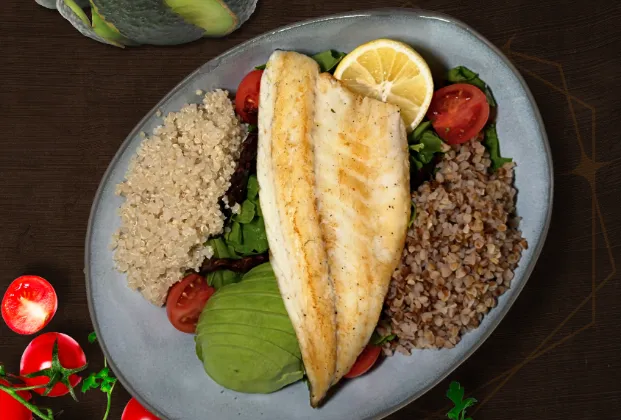 Avocado Sea Bass Salad