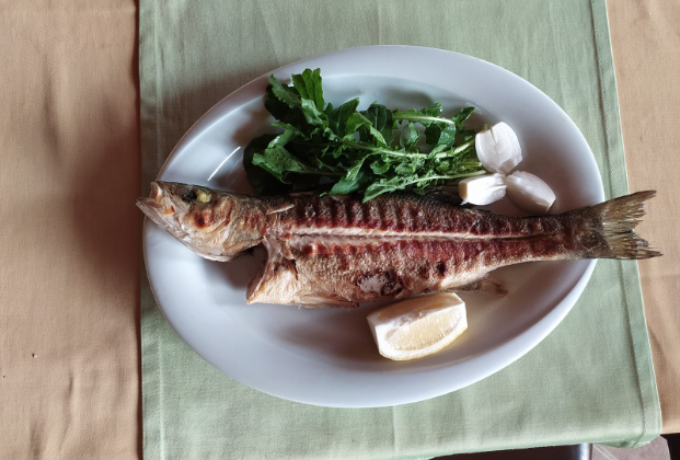 Sea bass portion