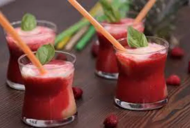 Raspberry frozen drink
