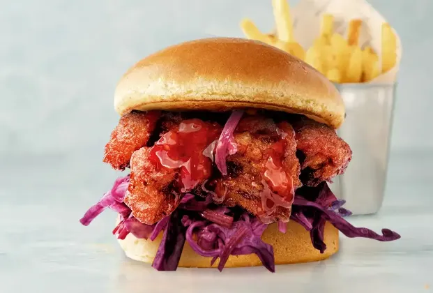 Hot Korean Chicken Burger