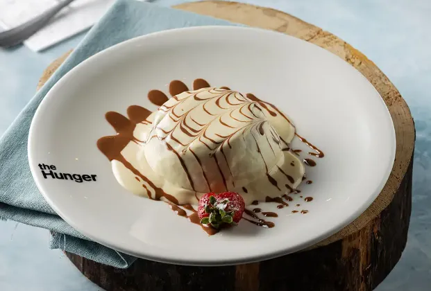 White chocolate soufflé