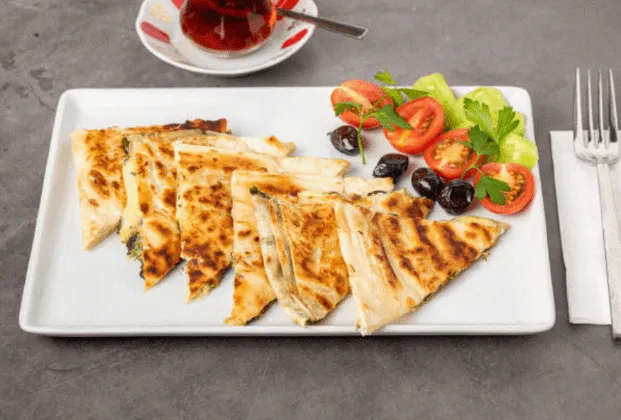 Gözleme with Cavurma (Minced Meat)