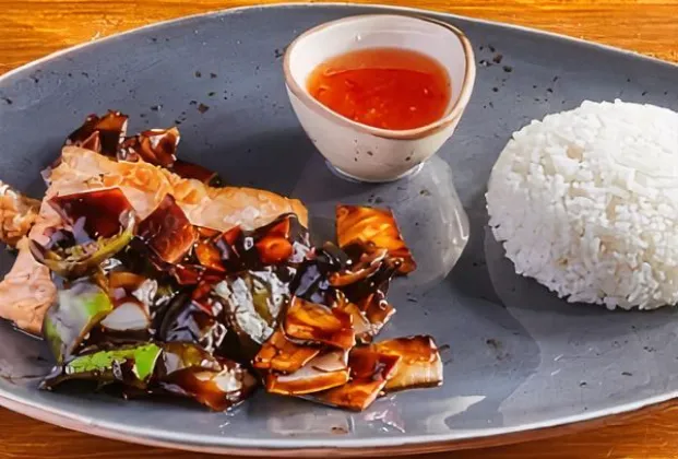 Salmon with Teriyaki Sauce