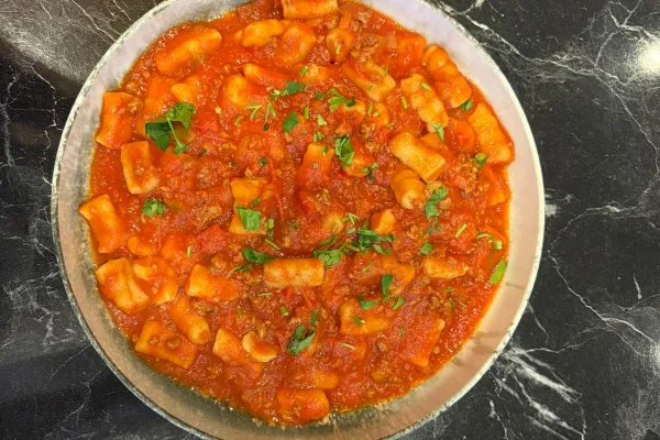 Gnocchi with Bolognese sauce