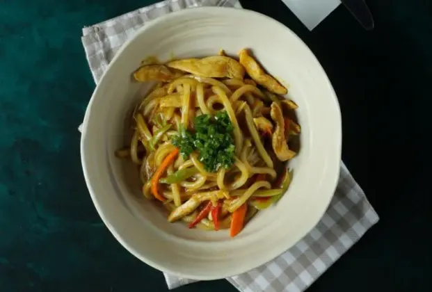 Chicken katsu curry udon