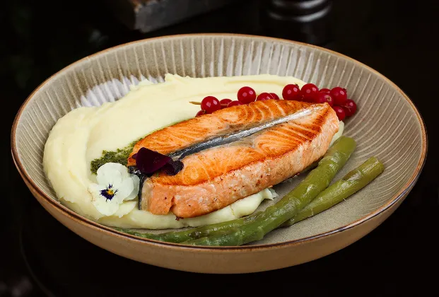 Grilled salmon