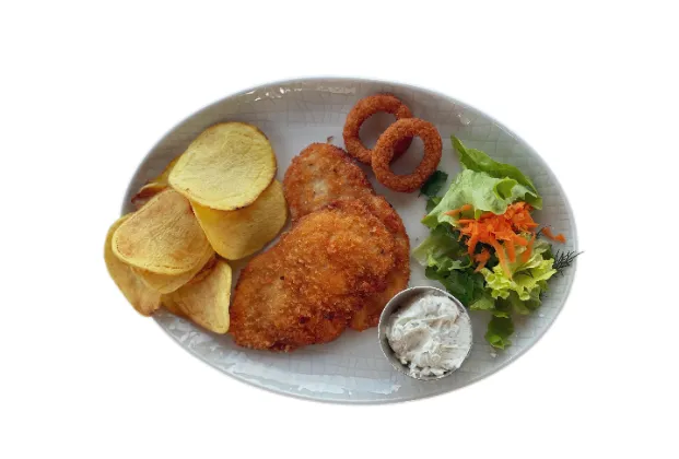 Homemade schnitzel