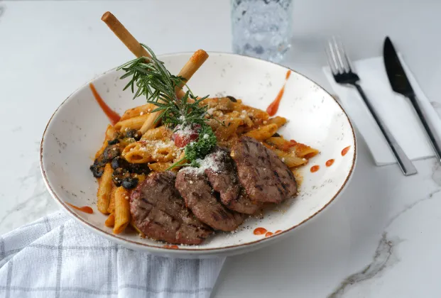 Penne with Meatballs