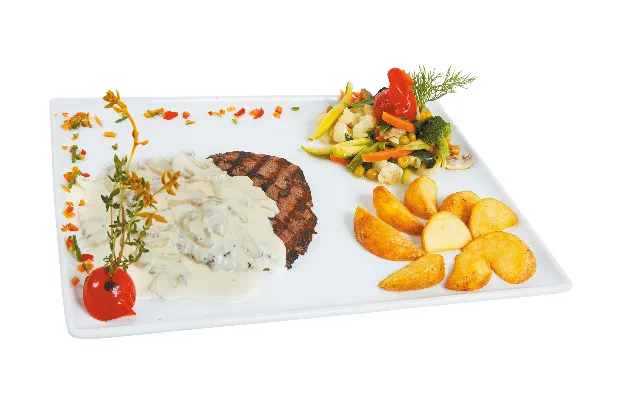 Beef Tenderloin with Mushroom Sauce