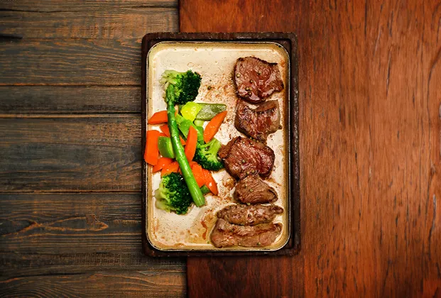 Beef tenderloin in butter