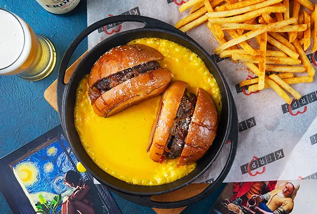 Cheddar Bubbling Burger