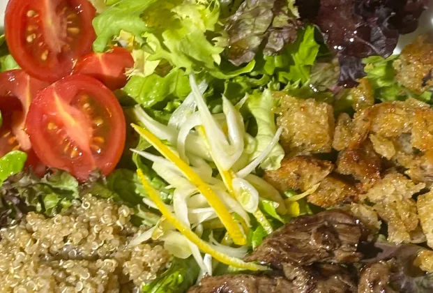 Rustic quinoa salad