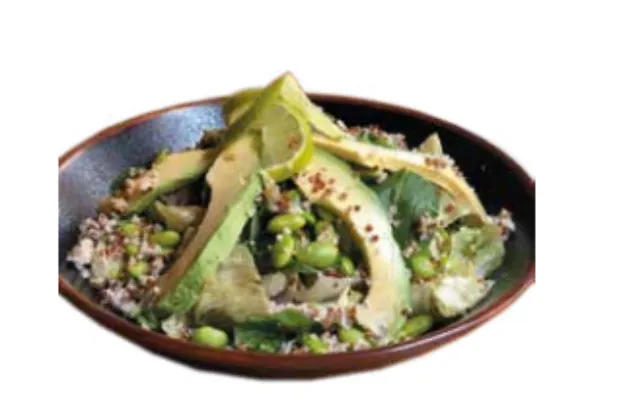 Edamame quinoa salad