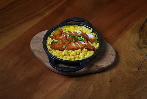 Crispy Chicken Mac & Cheese