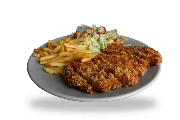 Schnitzel Caesar Salad