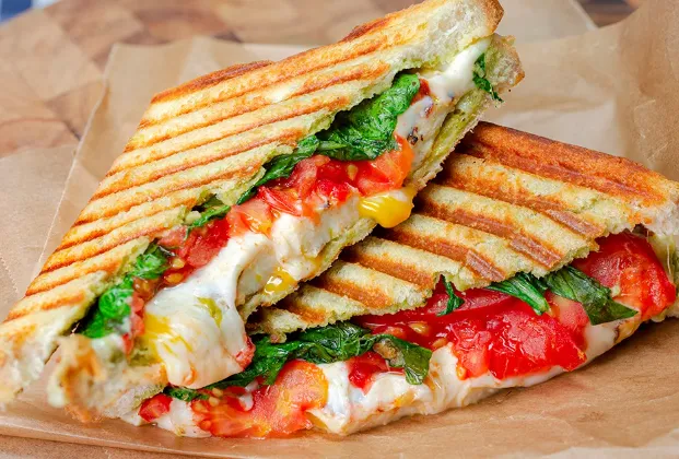 White Cheese and Tomato Toast