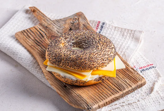 Three-Cheese Bagel