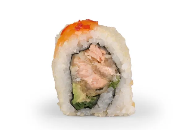 Salmon tempura roll (8 pieces)