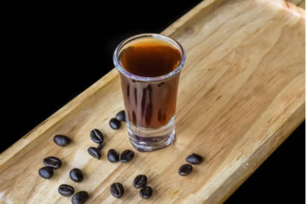 Coffee liqueur shot