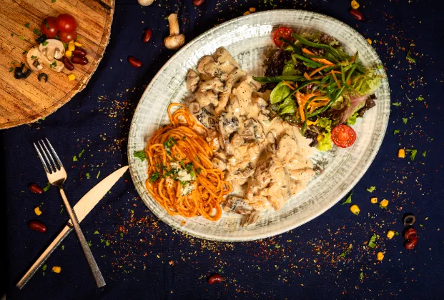 Creamy mushroom chicken