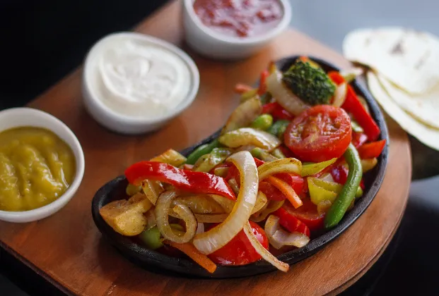 Vegetarian fajita