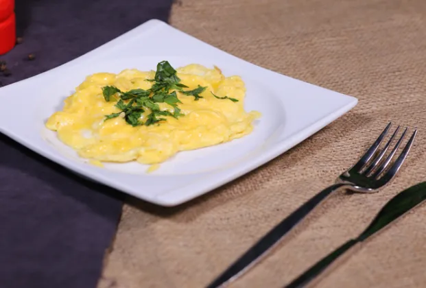 White cheese omelette