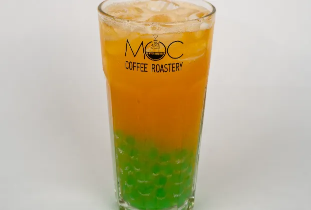 Green Tea Mango Bubble Tea