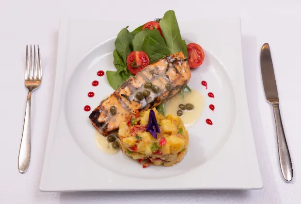 Grilled salmon